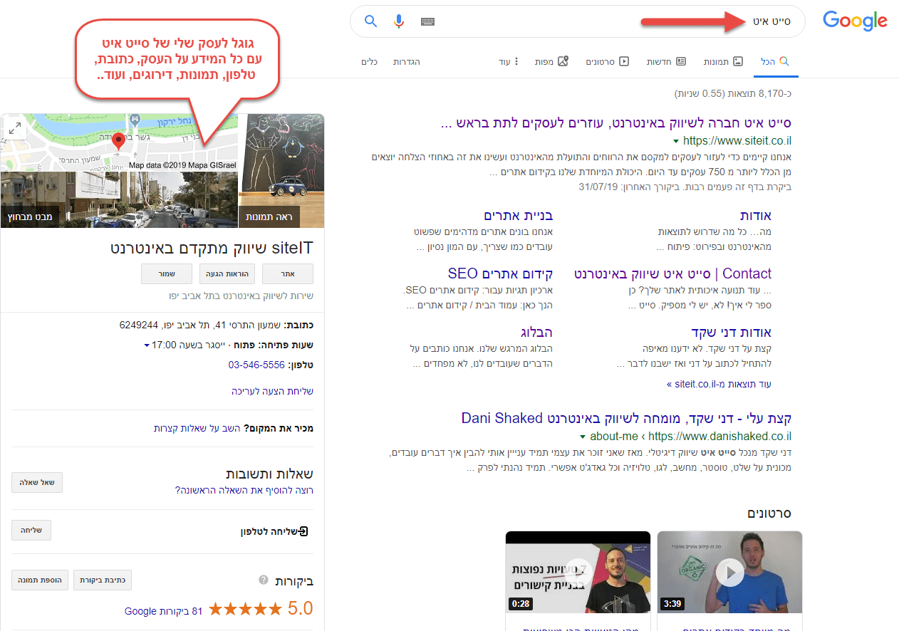 ביצוע Local SEO, קידום אתרים מקומי